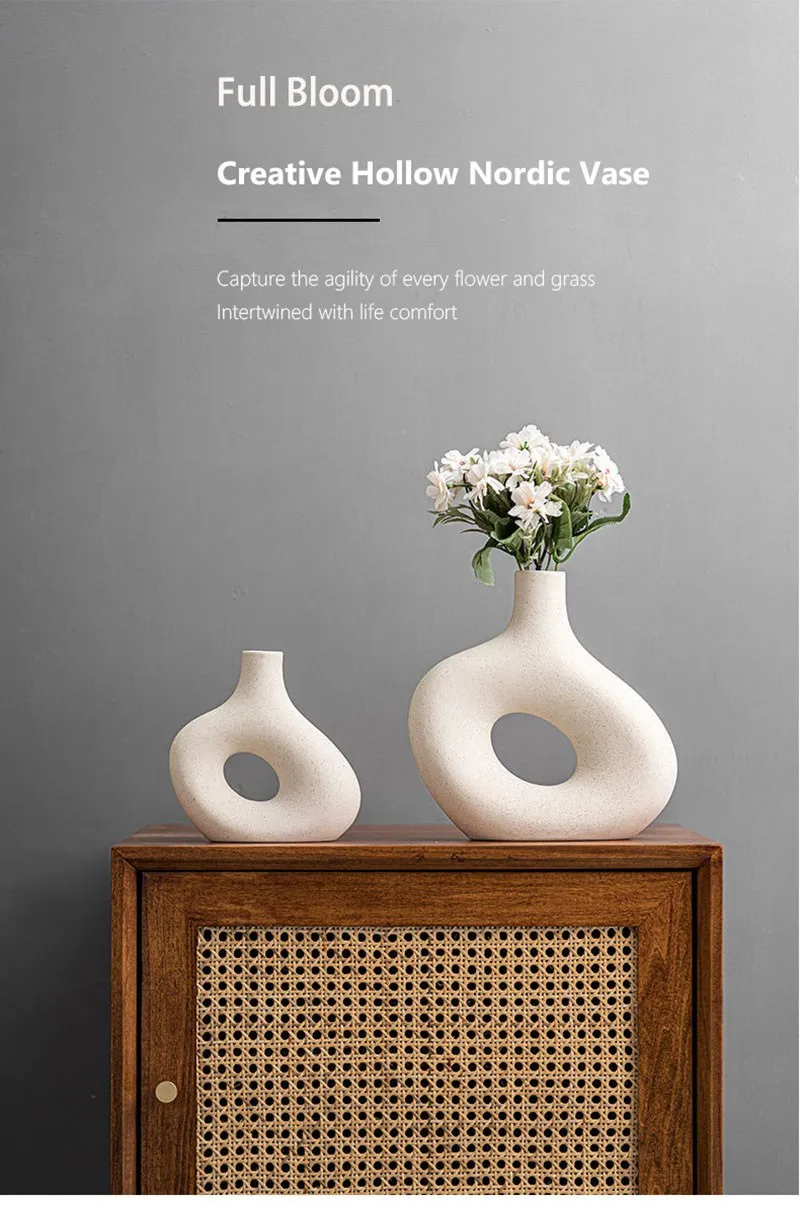 Nordic Matte Decoration Ceramic Vase