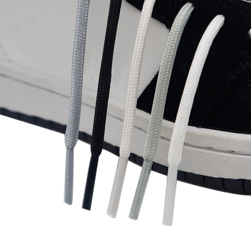 Coolstring Accessory 5MM Light Luxury Grey White Black Classic Rope High Level Polyester Sport Safety Shoelace Premium Wholesale