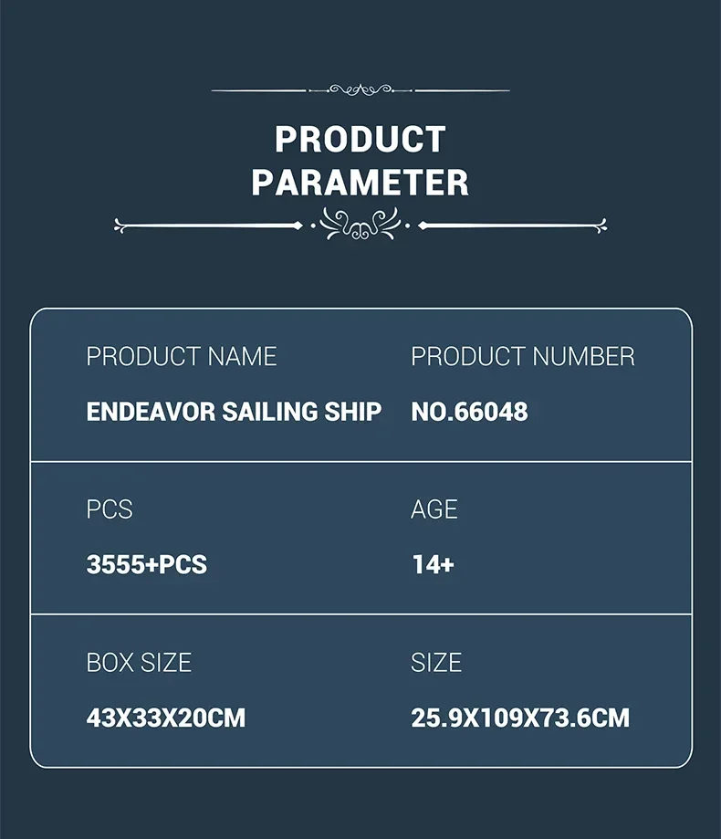 3555Teile MOC Piratenschiff Technik Klemmbausteine,Endeavour Segelschiff Schiff Buildings Modell, Idee Royal Navy Forschung Modell Sammlung Ornamente Pädagogisches Spielzeug Kinder Erwachsene Geschenke – Detail 8