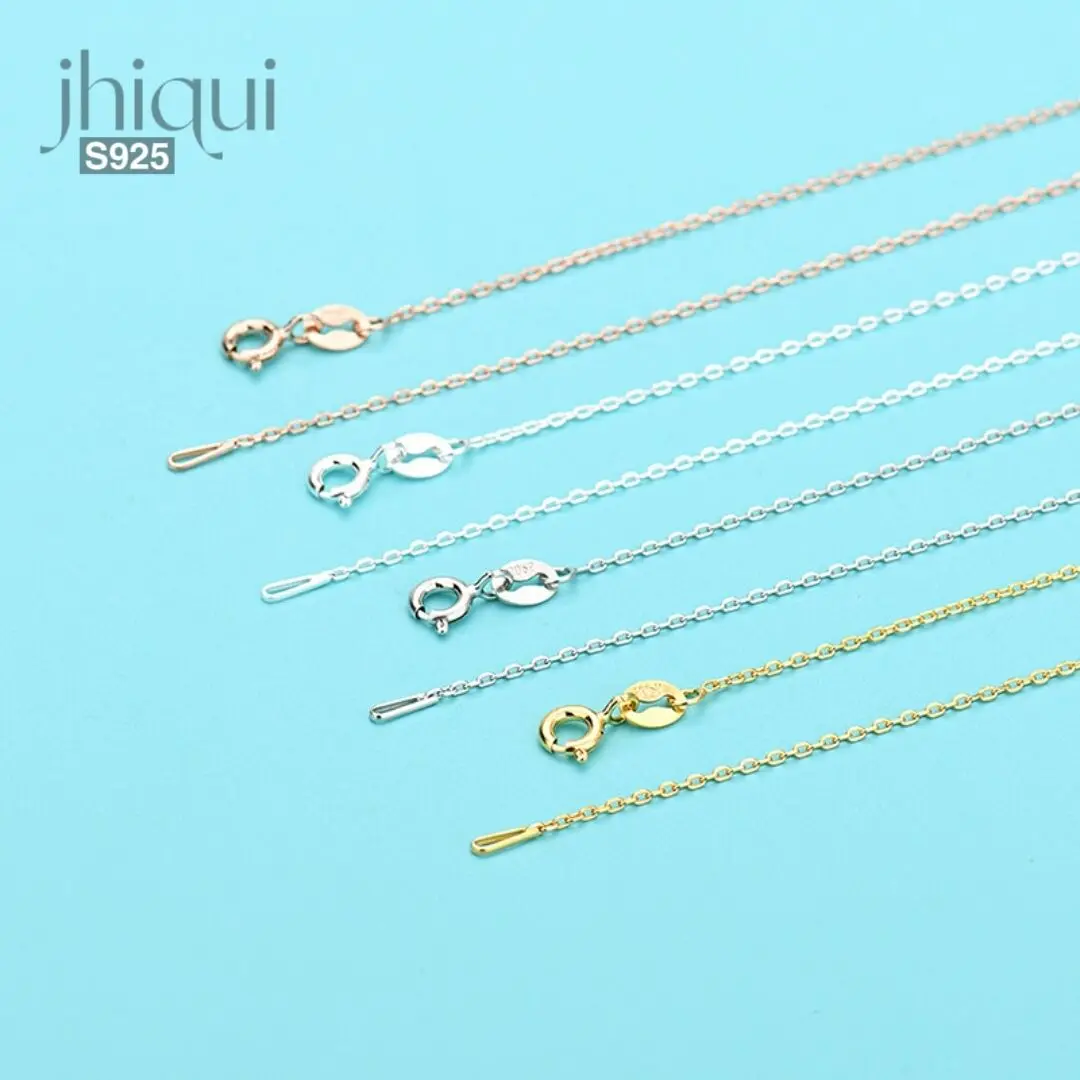 

1pc 925 Sterling Silver 45cm Chain for Diy Necklace Making Fine Jewelry Finding