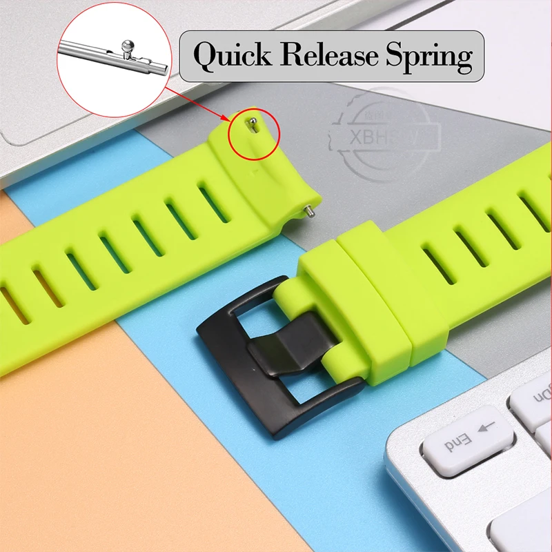 Quick Release Silicone Strap - Waterproof Sport Band