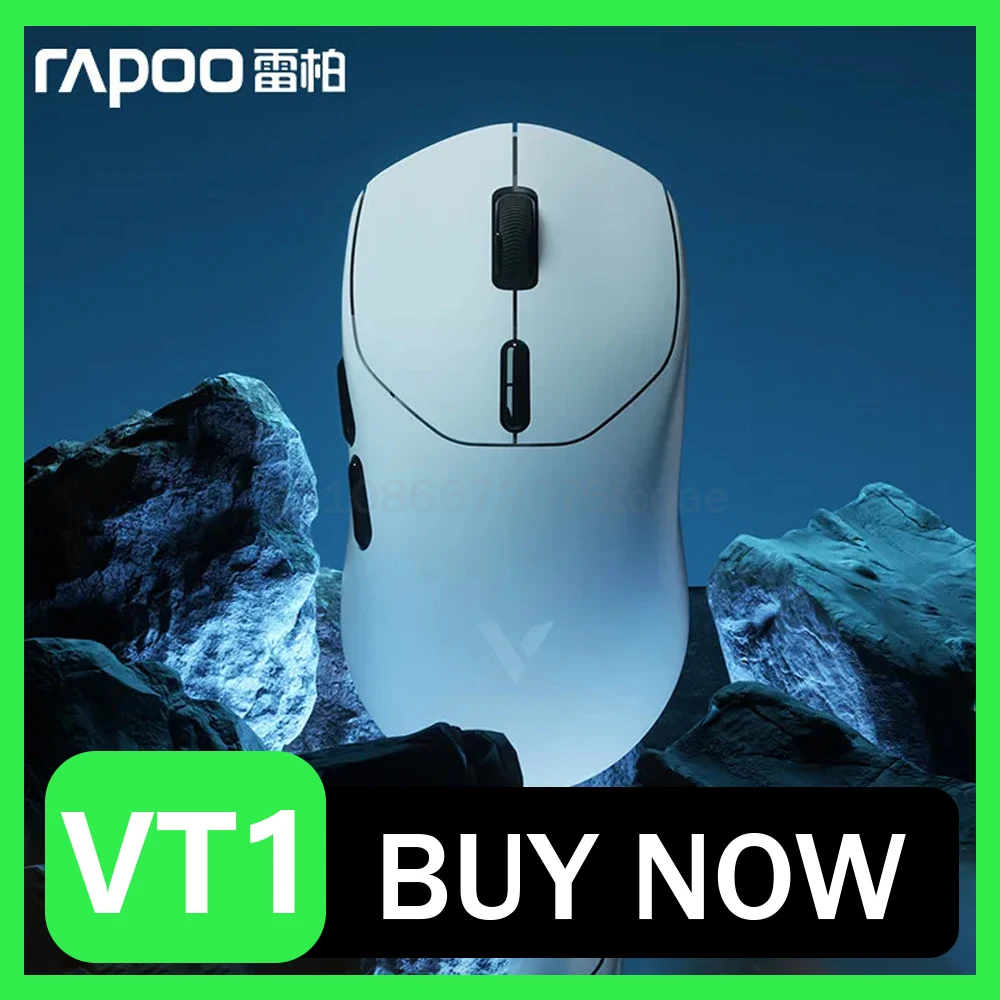 

Rapoo VT1 Pro Max Mouse 8k Dual Mode Return Wireless Paw3950 Lightweight E-sports Gamer Mosue Accessory For Computer Gaming Gift