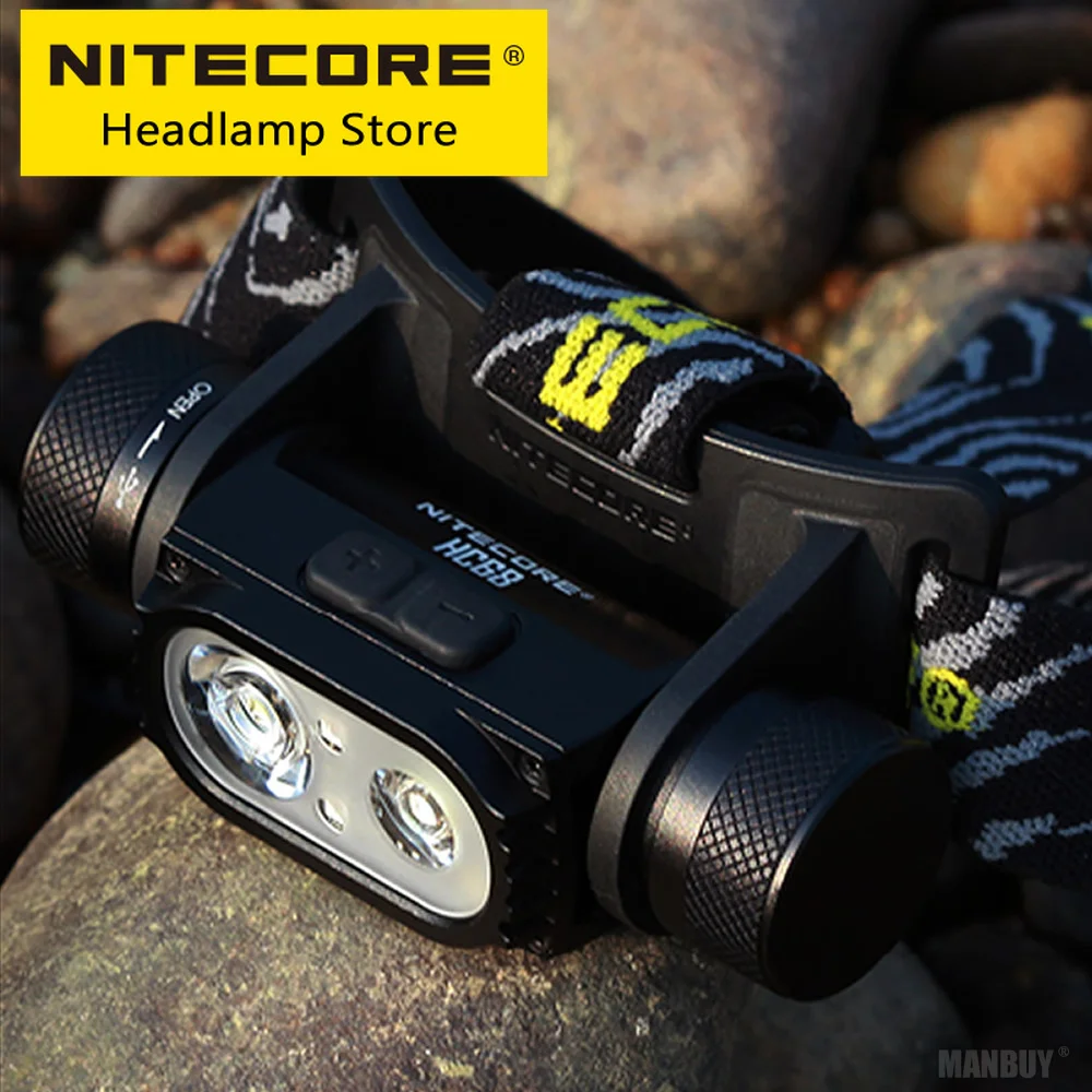 Original Nitecore HC68 2000 Lumen Dual Beam E-focus Headlamp NL1835LTHP Low  Temperature Resistant Battery Rechargeable Headlight AliExpress