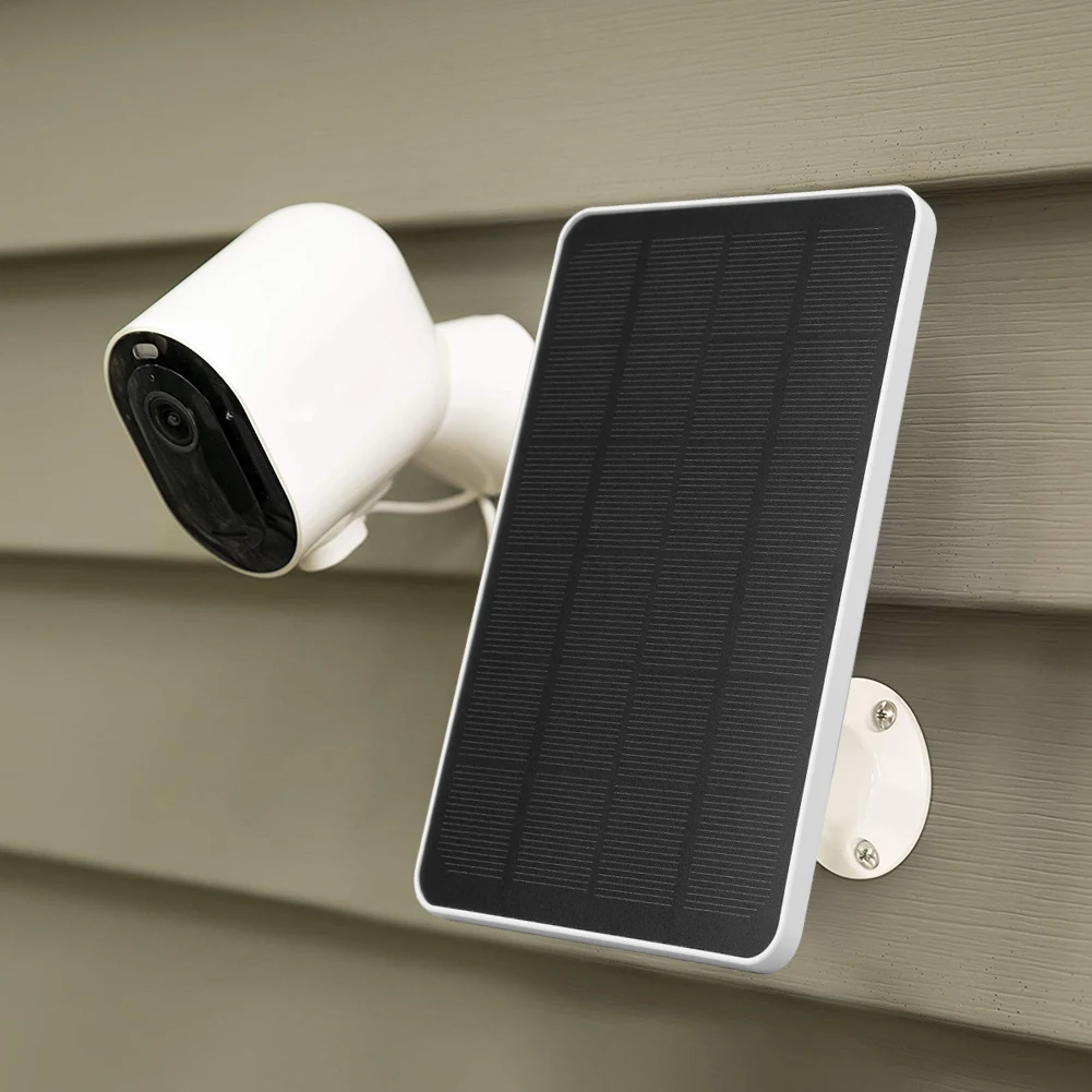 태양 전지 충전 패널, Arlo Pro 5S/4/3 투광 조명 보안 카메라용, 조절식 벽 마운트 태양 전지 충전기, 4W, 6W, 5V