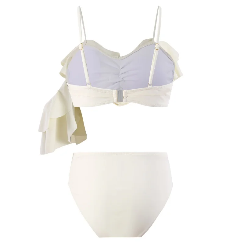 Split Hot Spring Bikini Three-Piece Set2024Retro Swimsuit Popular Swimwear