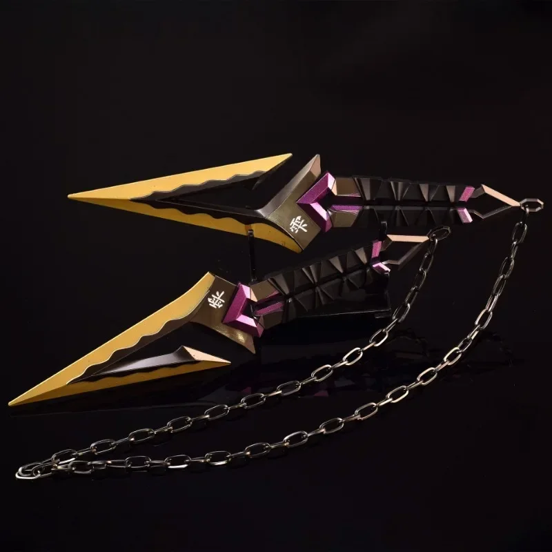 22cm Valorant Kuronami No Yaiba Variant Purple Ninja Kunai Game Peripherals Weapon Model Metal Accessories Ornaments Gift Toys 3