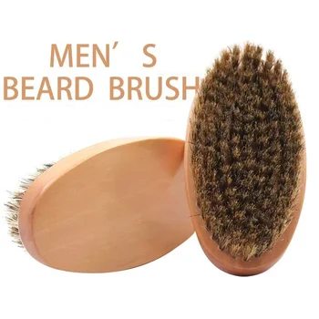Beard Shaving Brush For Men Wild Boar Fur Barber Salon Facial Cleaning Shave Tools Razor Brush With Handle Styling Accessoies
