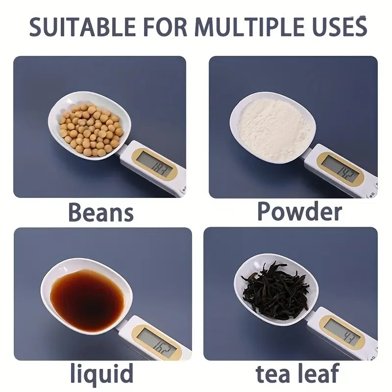Mini Spoon Scale Digital Kitchen Scale Electronic LCD Food 0.1-500g Cooking Flour Coffee Powder Weight Measure Spoon