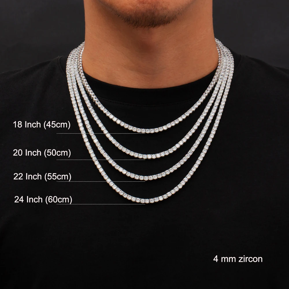 Solid Real 925 Sterling Silver 16/17/18 