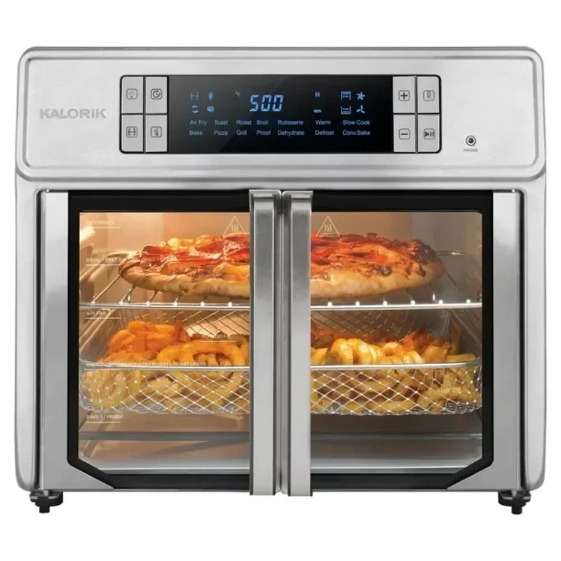 Free shipping 12-in-1 Double Oven with FlexDoor, FlavorSeal & Smart Finish,  Rapid Top Convection and Air Fry Bottom , Bake, - AliExpress