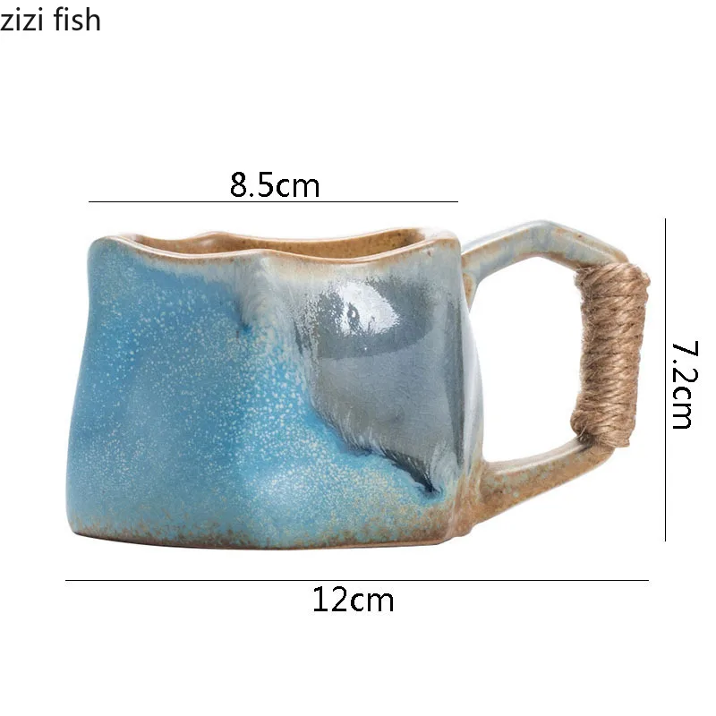 Luxury Ceramic Coffee Mug with Rope Handle - قدح ق...