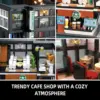 City Coffee House Building Blocks Set for Adults, Street View Construction Toy with Light, Christmas Gift for Kids (581 PCS) 4