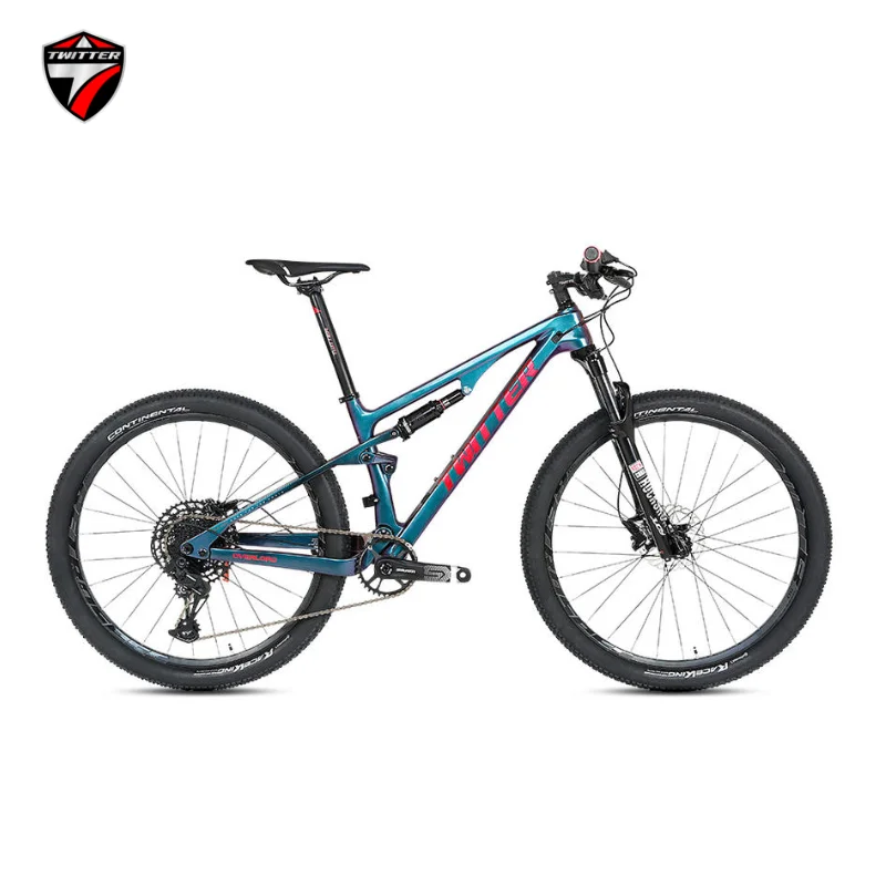 Twitter High-End Overlord Nx-Eagle-12S Am-Class Rockshox Shock T900 Full Suspension Mountain Bike In Fibra Di Carbonio 27.5/29 "Bicicletta