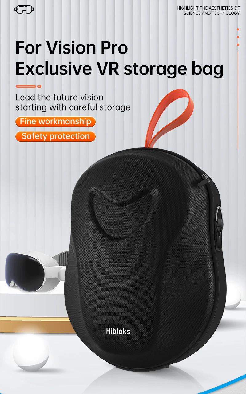 Apple Vision Pro 対応 携帯用ハードケース (Black) Vision Pro ケース