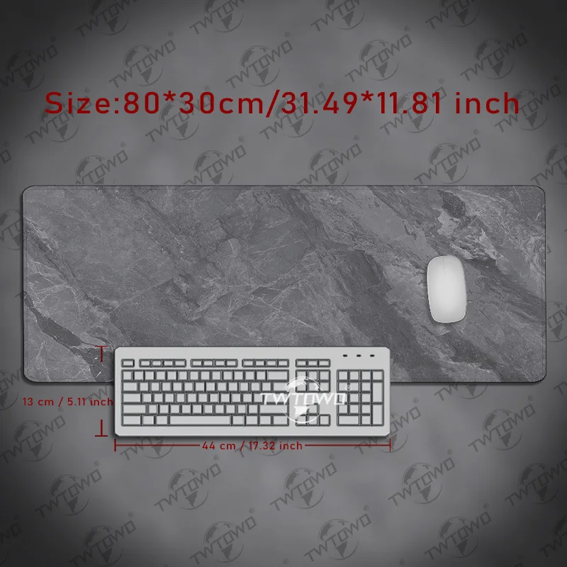 لوحة ماوس قيمنق XL رخام رمادي