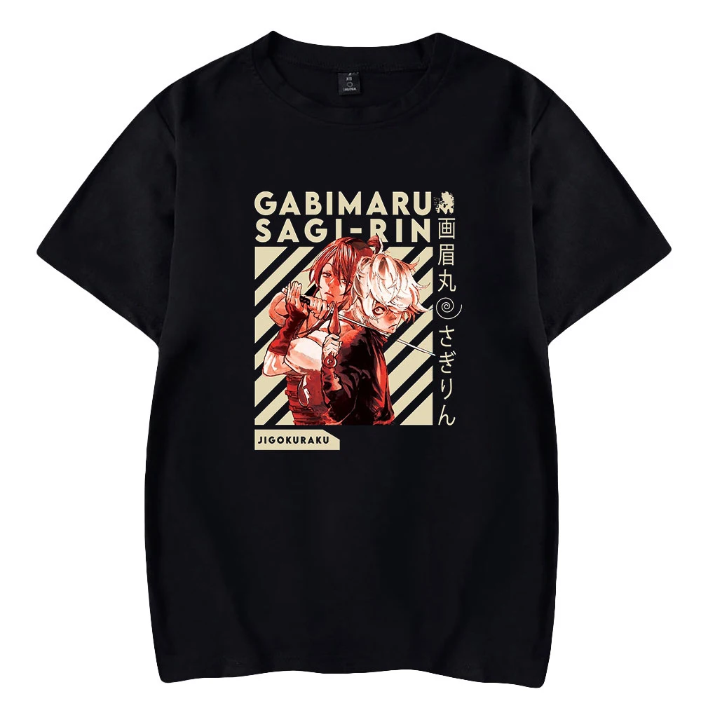 Paraiso Do Inferno Jigokuraku Anime Tshirt Streetwear Girocollo Harajuku De Manga Curta T-Shirt Dos Homens Das Mulheres 2024