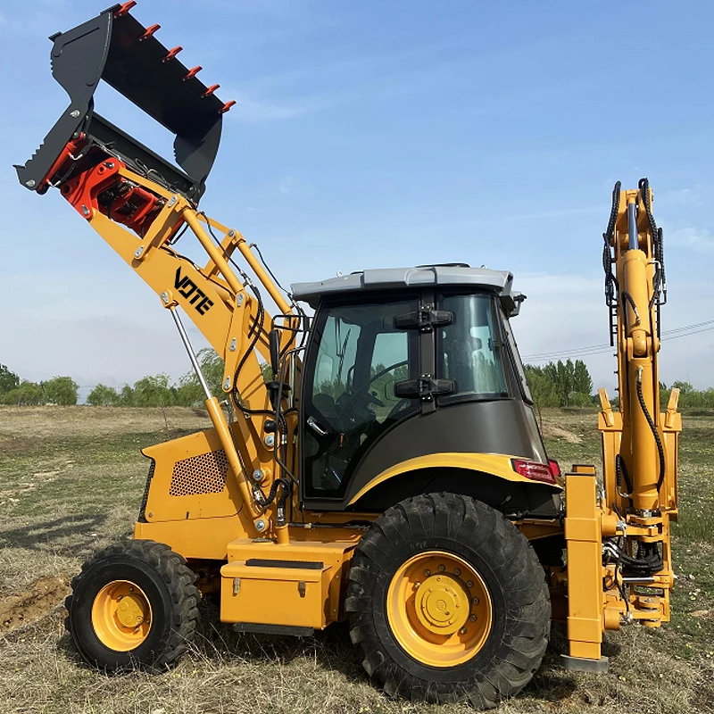 Multifunction Agricolas 4wd Farmer customized Compact Agriculture Tractor Small Farm Agriceltural 4x4 Mini Backhoe Loader - Image 2