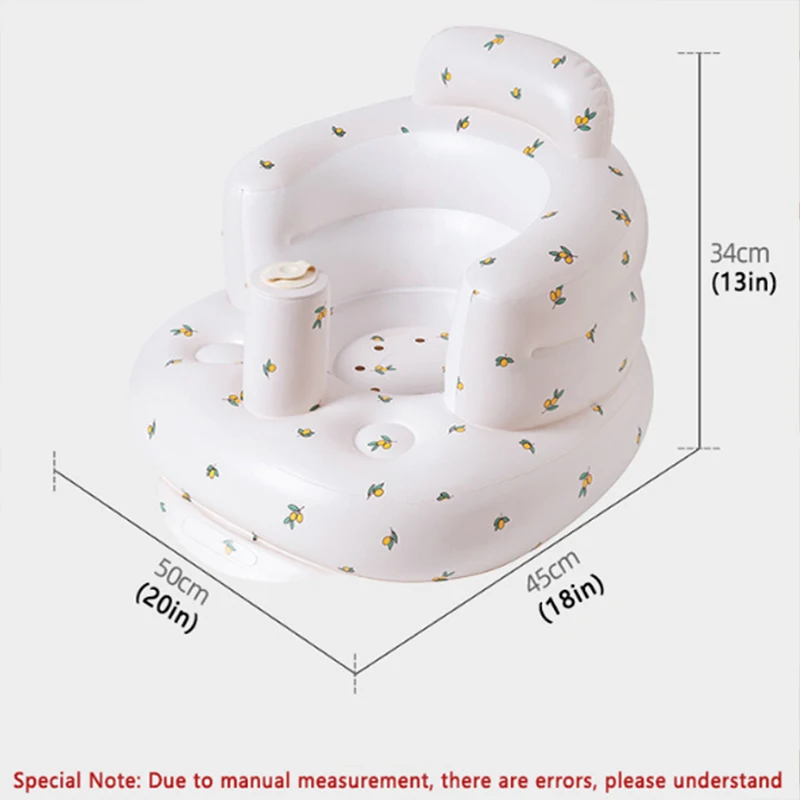 Inflatable Sofa Children Sofa Single Sofa Chair Baby Inflatable Sofa Children Puff Portable Bath Chairs PVC Multifunctional Seat Practice Sitting Bath Stool