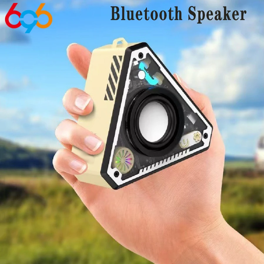 Bluetooth Speaker Subwoofer HiFi Surround Sound Outdoor Home Portable Wireless Bluetooth Speaker Music Player 696 Cool Mecha