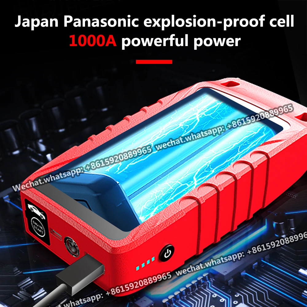 

COSSFITW Multi-Function Fast Rechargeable 10000Mah Outdoor Portable Battery Charger Booster 12V Car Jump Starter
