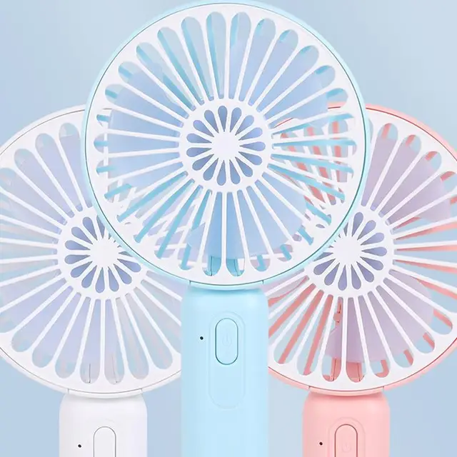 Kézi Hordozható Ventilátorok Usb Újratölthető Ventilátor Mini Asztali Léghűtő Kültéri Ventilátorhűtés Utazási 3 Szélsebesség 1000Mah - Image 2