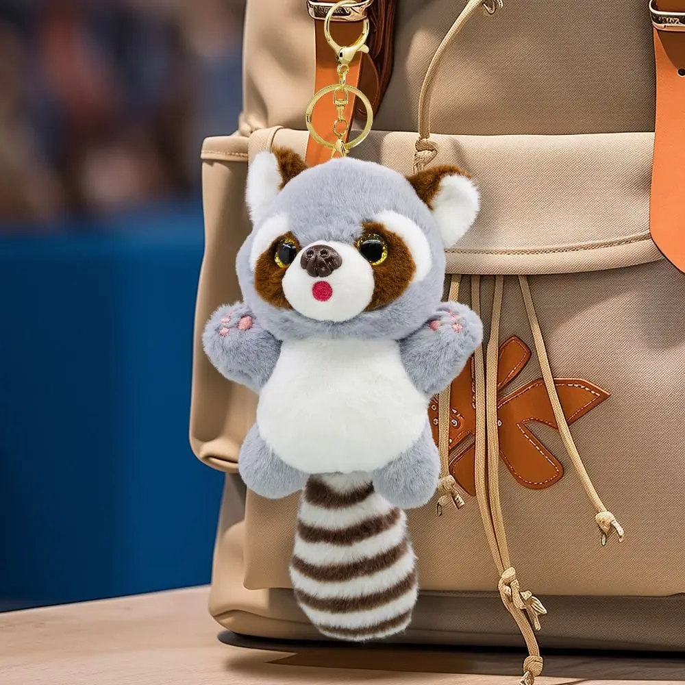 Raccoon Raccoon Plush Keychain Plush Exquisite Raccoon Plush Pendant Stuffed Animals Kawaii Stuffed Animal Keyring Jewelry