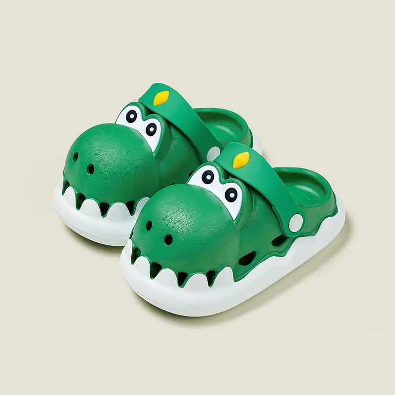 Cute Crocodile Children's Hole Garden Shoes 2023 Kindergarten Slipper Anti Slip Summer Baby Boys' Girls' Cartoon Beach Sandals new cartoon clogs rubber soled children s slippers summer boys and girls cute baby hole shoes soft soled kindergarten slippers