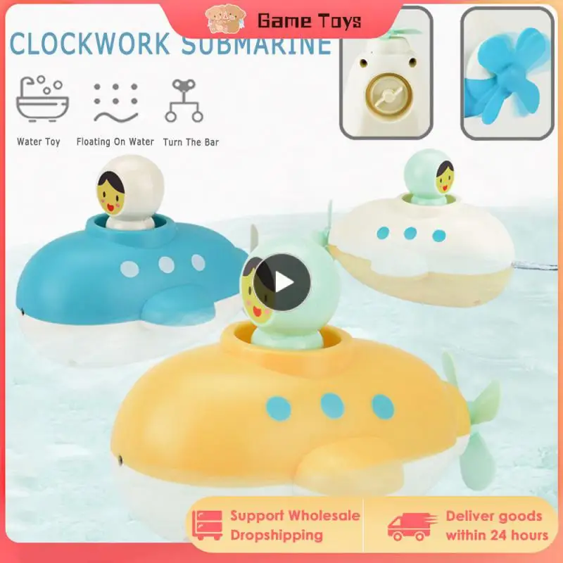 

Baby Bath Toys Floating Submarine Safety Cute Portable Bathtub Children Early Learning Supplies For Kids Baby Bathroom Toy