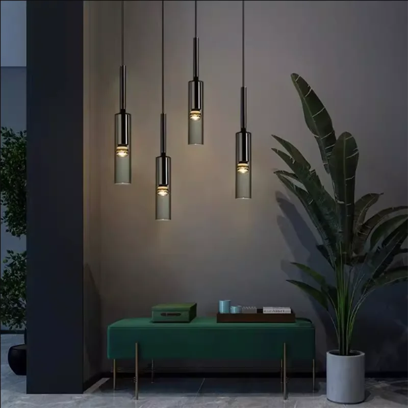 모던 LED 미니멀리스트 펜던트 램프 - 북유럽 스타일 와인병 디자인 천장등, 침실, 거실, 카페 실내 조명 북유 북유럽 조명 센서등 led 미드센츄리 조명 펜던트조명 거실조명 식탁조명 식탁등 led