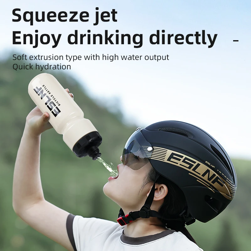Water Bottle Bicycle Water Bottle Sports Bottle ESLNF Bicycle Riding Water Bottle Large Capacity