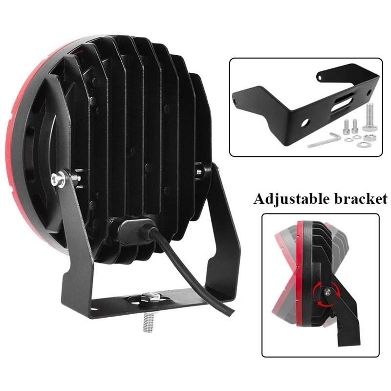 

Off road vehicle spotlight tank 300 super bright 12V Wrangler front bumper light BJ40 Tantu roof light 7-inch Raptor modificatio
