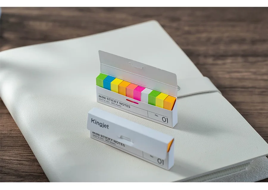 Mini Morandi Haftnotizen-Set, fluoreszierender Index, Aufkleber, Notizblock, selbstklebendes Etikett, Schreibwaren, Büro, F7804 – Detail 9