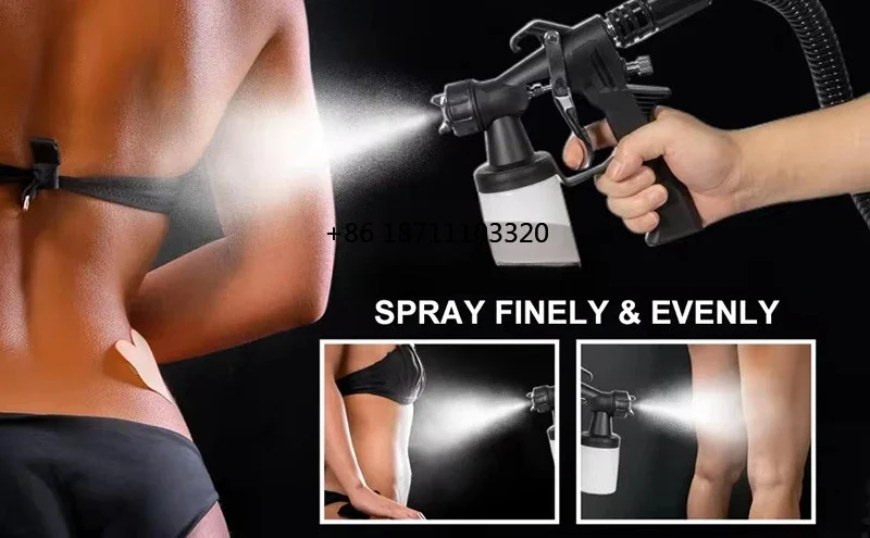 110v 220v 550w Private Label Indoor Professional HVLP Solarium Body Tanning Bed Home Portable Spray Tan Machine