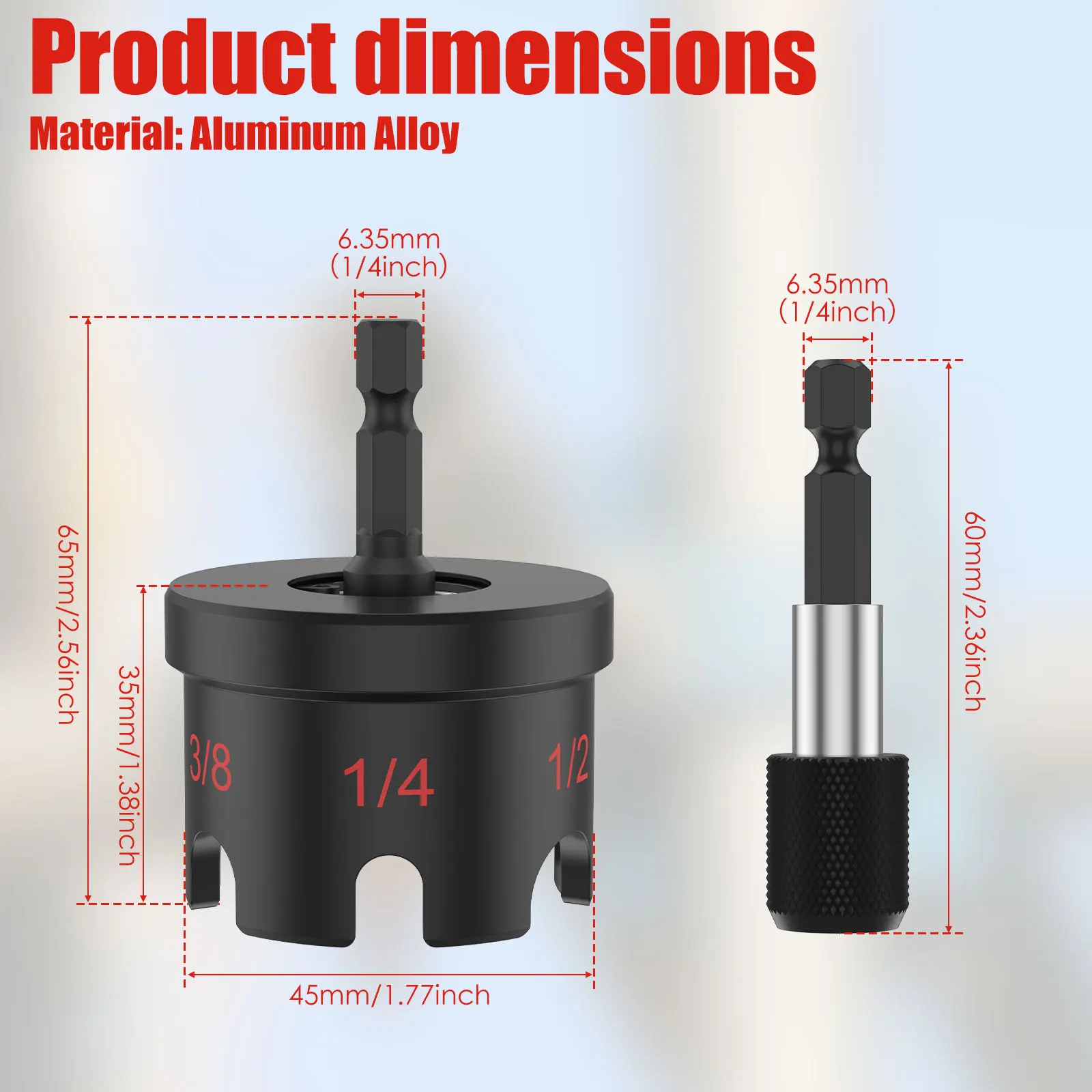 1 Pc Aluminium Alloy Nut Zipper Drill Quick Release Nut Drill Bit Socket Wrenches Impact Resistant Fast Nut Bolt Removal Tools