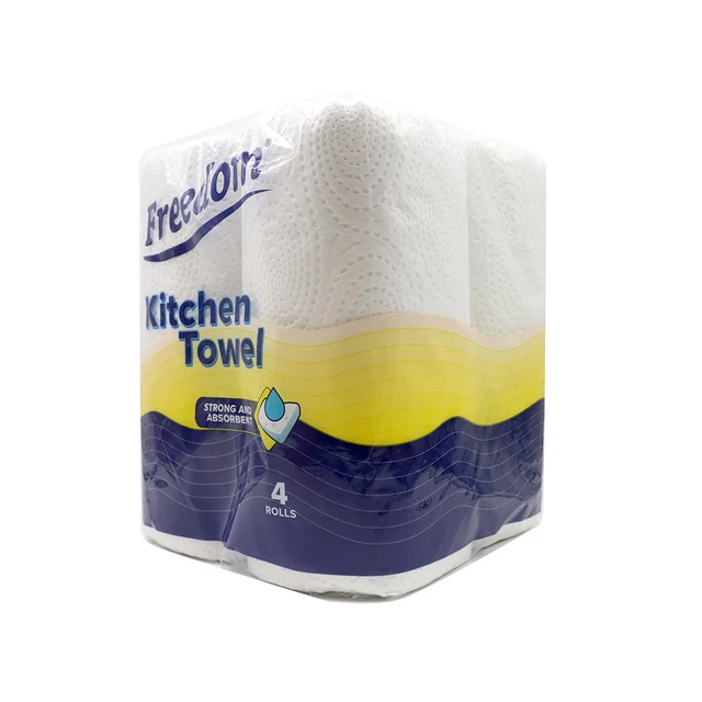 Freedom Rhino Kitchen Towel 2 Ply 4 Pack, Strong Absorbent Multipurpose Rolls for Home and Commercial Cleaning 3 Freedom Rhino Kitchen Towel 2 Ply 4 Pack, Strong Absorbent Multipurpose Rolls for Home and Commercial Cleaning 3