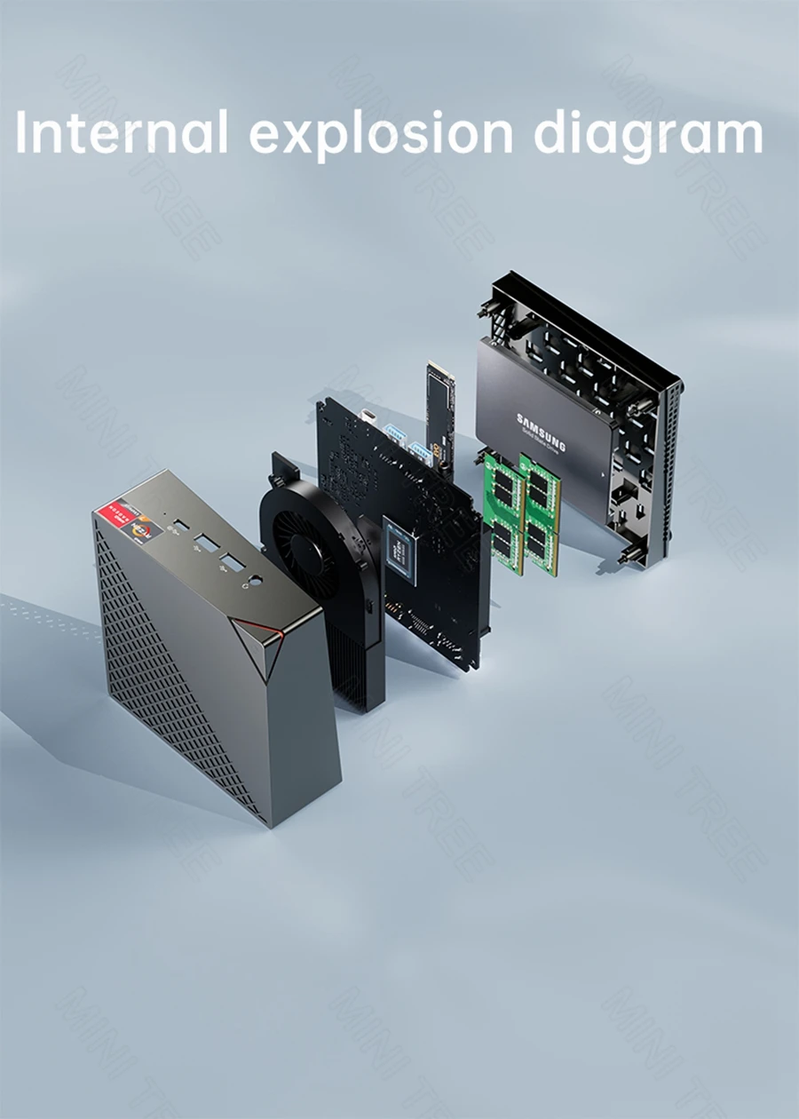 Powerful AMD Ryzen 7 5800U Micro Gaming Mini PC with DDR4, M.2 NVME, Win 11, Dual 2.5G, 4K Triple Display, HD DP, WiFi6, and BT5.2 – Elevate Your Gamer Desktop Experience. Description Image.This Product Can Be Found With The Tag Names Barebone Mini PC, Computer Office, Mini pc