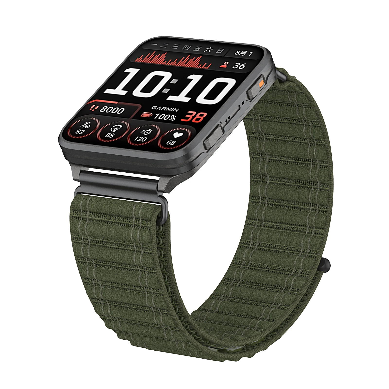 Mountain Wave Nylon Strap, Lightweight Secure-Fit Breathable Replacement Band