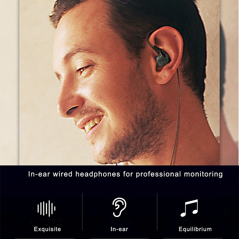 Wireless ear monitoring system for singer stage return music accompaniment audio host voice real-time return UHF