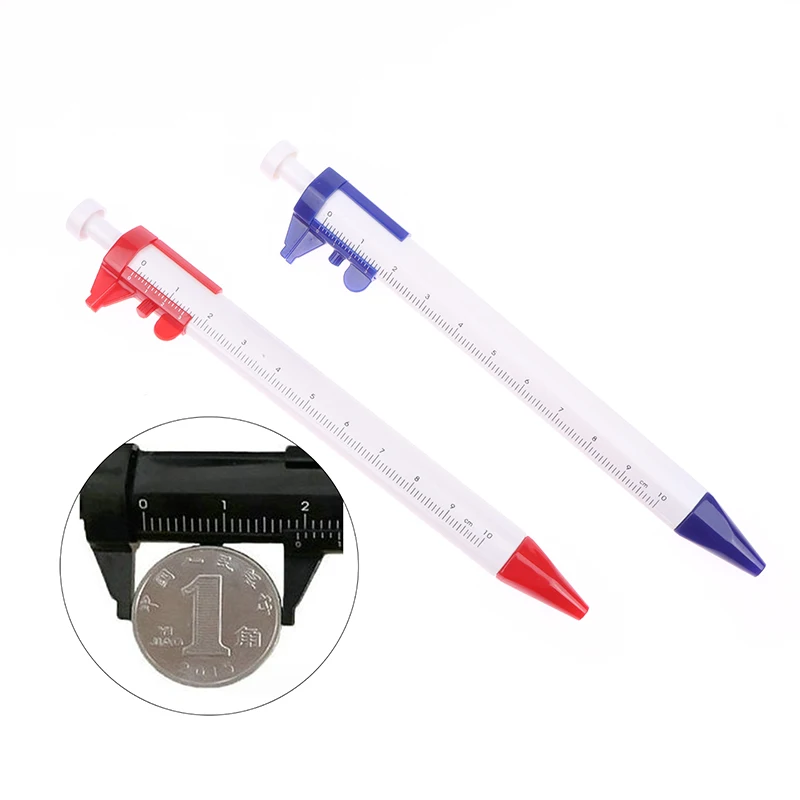 

New Multifunction Gel Ink Pen Vernier Caliper Roller Ball Pen Stationery Ball-Point Pen Ball-Point 1.0mm Vernier Caliper 0-100MM