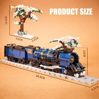 City Technical Remote Control Diesel locomotive AC6000CW Building Block Model Orient Express Train Bricks Toy Kid Christmas Gift 3