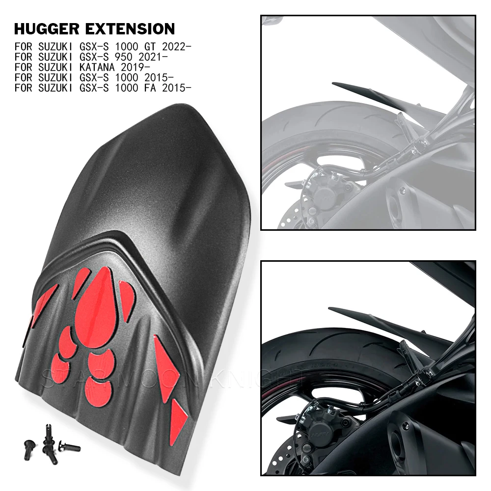 

Motorcycle Rear Mudguard Fender Extender Hugger Extension For Suzuki GSX-S 1000 950 GSX-S1000 GSXS1000 GSXS950 GSX-S950 Katana