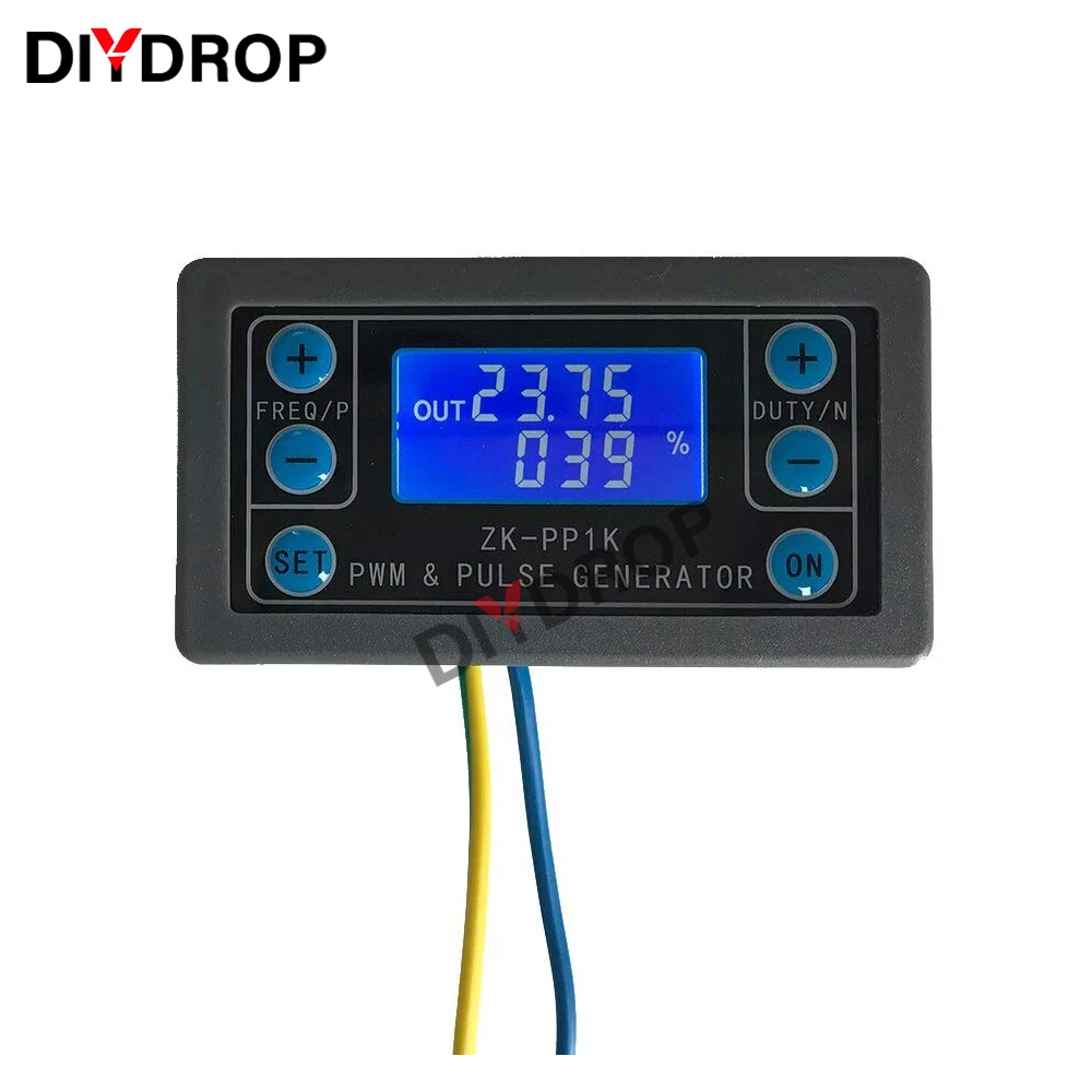 ZK-PP1K 듀얼 모드 신호 발생기, LCD PWM 펄스 주파수 듀티 사이클 조절식 구형파 발생기, 1 채널, 1Hz-150KHz