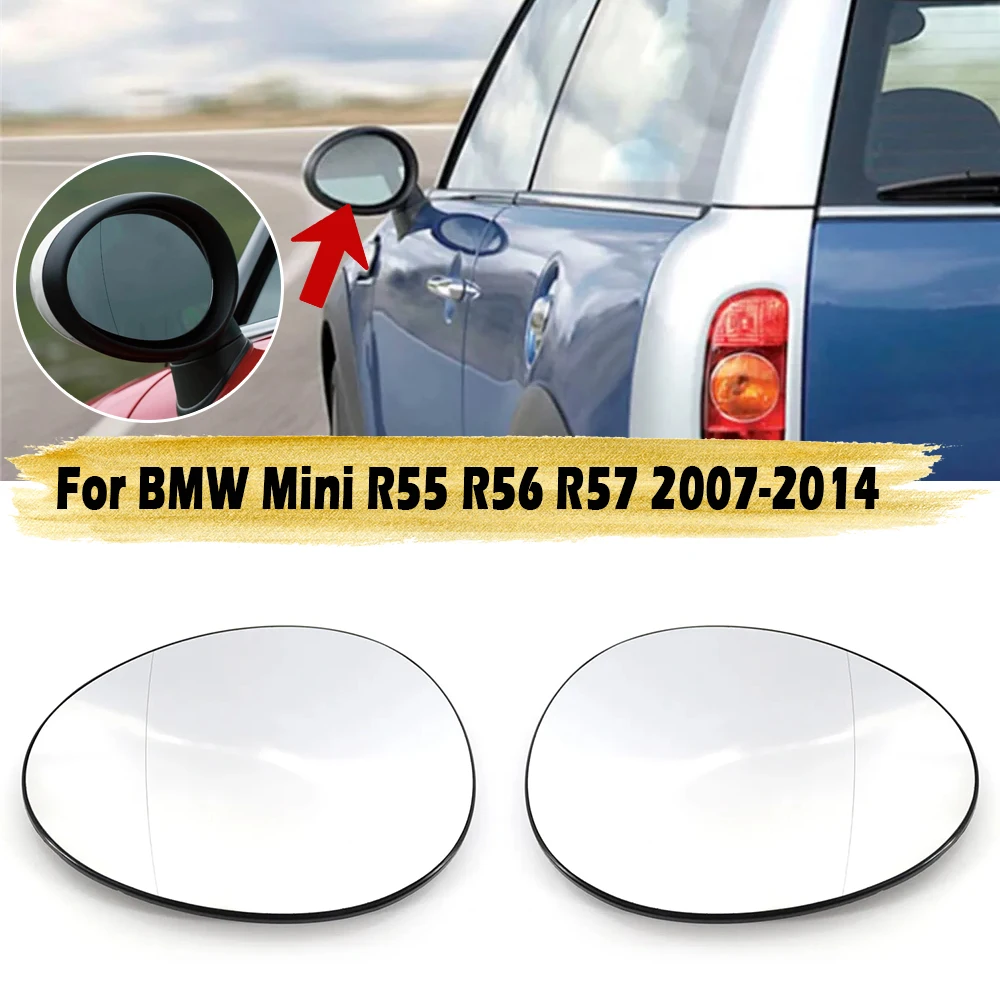 

Автомобильное Зеркало с подогревом и широкоугольным стеклом для Mini Cooper S One Countryman R55 R56 R57 R58 R59 R60 R61 2007 - 2014 автомобильные аксессуары