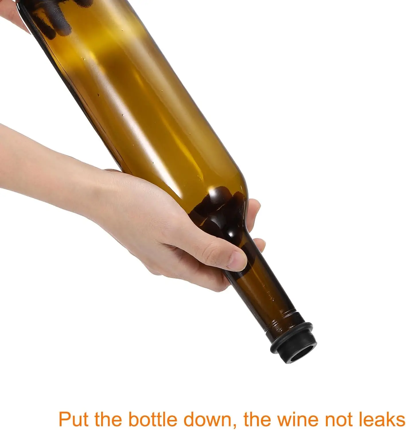 Anqtovp ABS Plastic Wine Saver Vacuum Pump With 4 Stoppers, Leak-proof Silicone Seal For All Standard Wine Bottles (Set Of 4) 29CSA05537 - The Home Depot