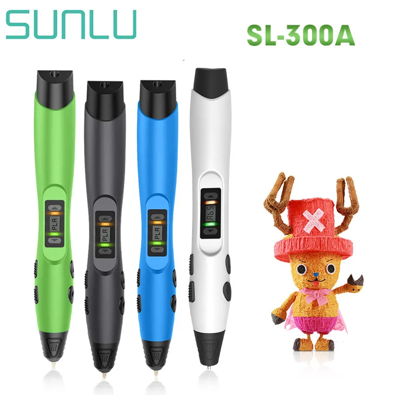 

SL-300A 3D Printing Pen with 1.75mm 5m PLA/ABS Low Temprature Safety Best Christmas Gift for Kids Drawing DIY Doodling