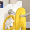 6 in 1 Toddler Slide and Swing Set, Baby Slide for Age 1-3 Years with Basketball Hoop, Climber, Storage Space, Telescope, Indoor 2