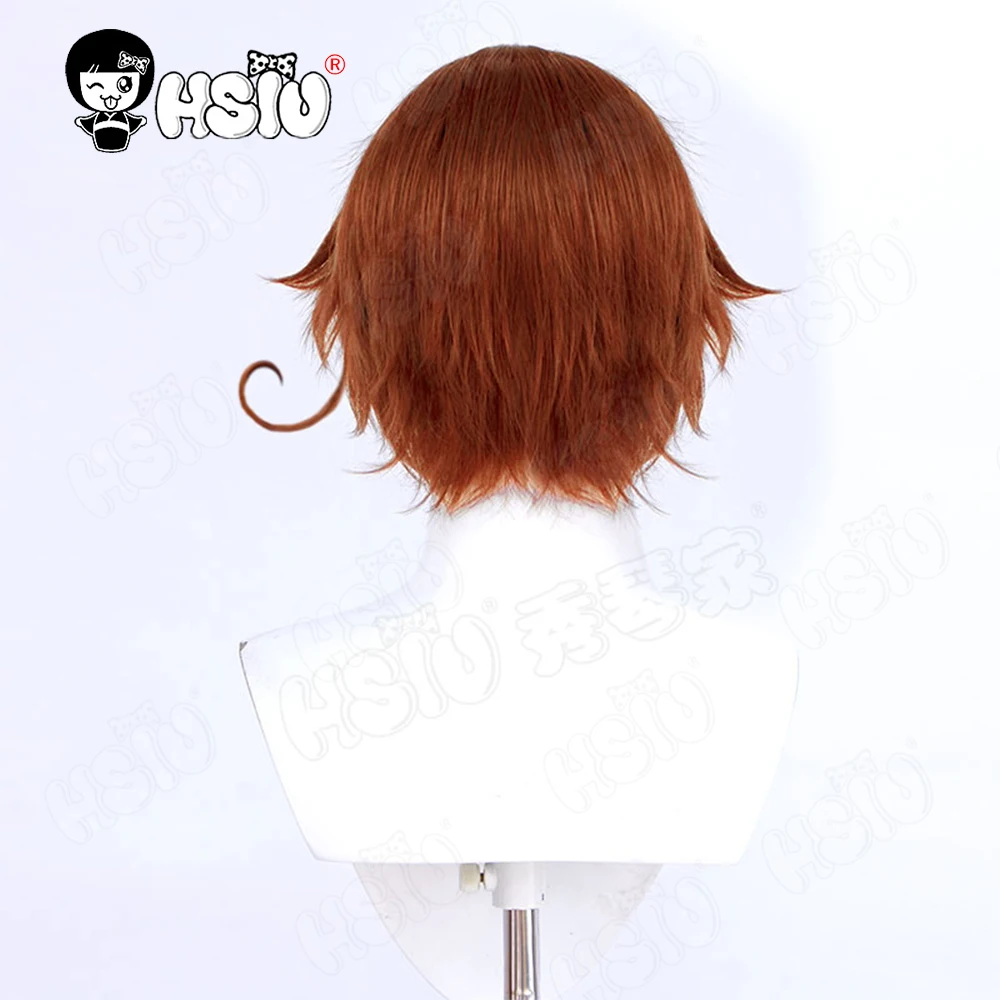 Hsiu-合成コスプレウィッグ,耐熱性,茶色,イタリアのヘタリアヘアピース