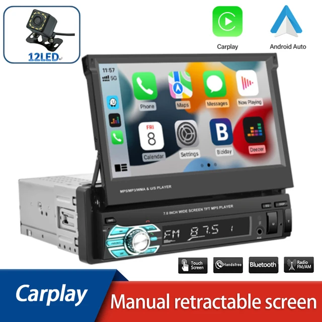 TAFFIO 1 DIN Universal 7 Touchscreen Android Autoradio CarPlay