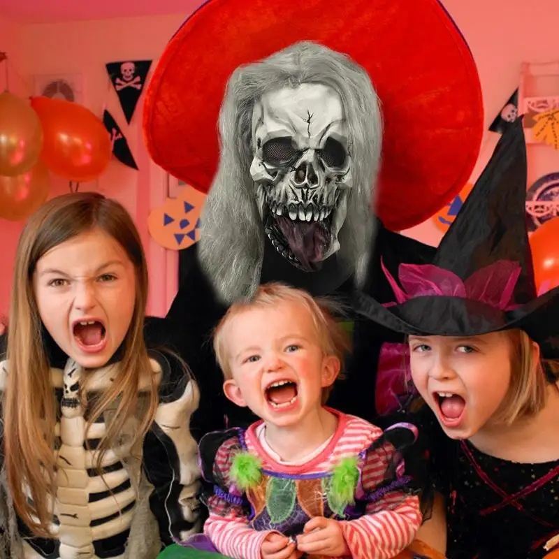 Skull Face Cover Skull Party Mask Demon Wolf Tigers Skull Half Face Cover Mask Halloween Dance Prom Cosplay Costume Mask