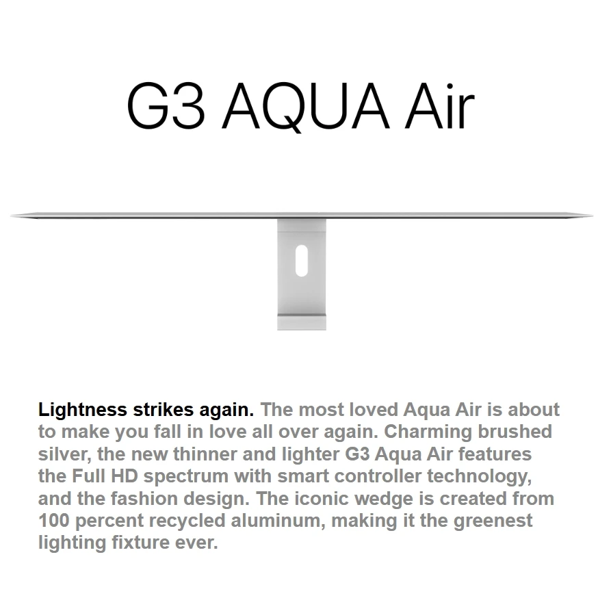 MicMol G3 AQUA Air Series Bluetooth APP Control Aquarium
